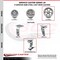 Service Caster 6 Inch V-Groove Semi Steel Caster Set with Roller Bearings 2 Brakes 2 Rigid SCC SCC-20S620-VGR-TLB-2-R-2 - alternate 6